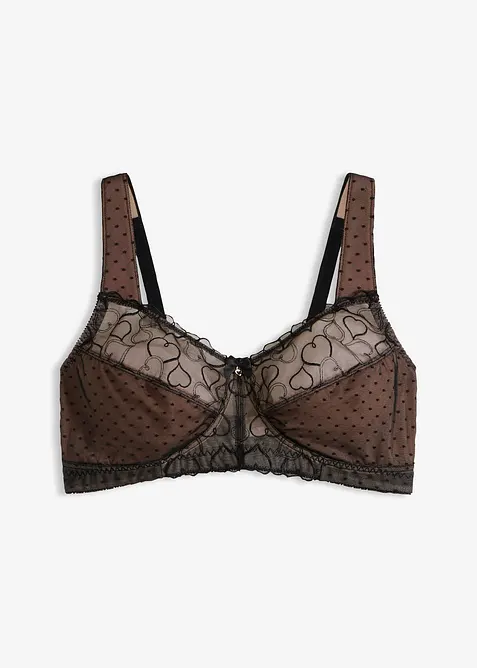 Soutien-gorge grand maintien sans armatures, bretelles rembourr&eacute;es, bonprix
