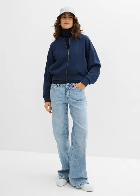 Sweatblouson aus softem Viskose-Mix, bonprix