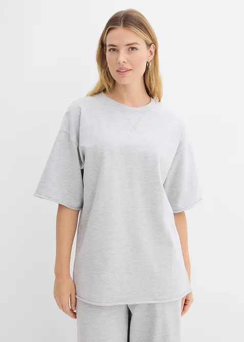 Long-Sweatshirt aus reiner Baumwolle, bonprix
