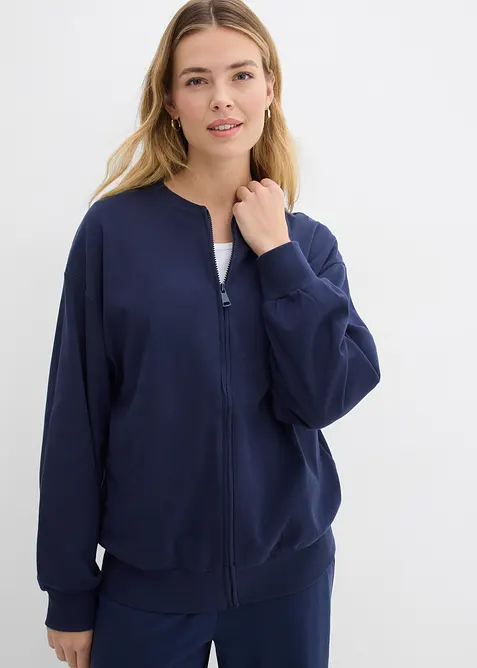 Sweatjacke aus reiner Baumwolle, bonprix
