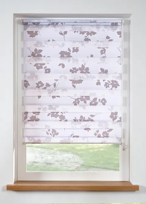 Doppelrollo mit Blumen Druck, bonprix