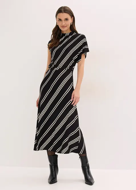 Robe midi en mati&egrave;re douce, bonprix