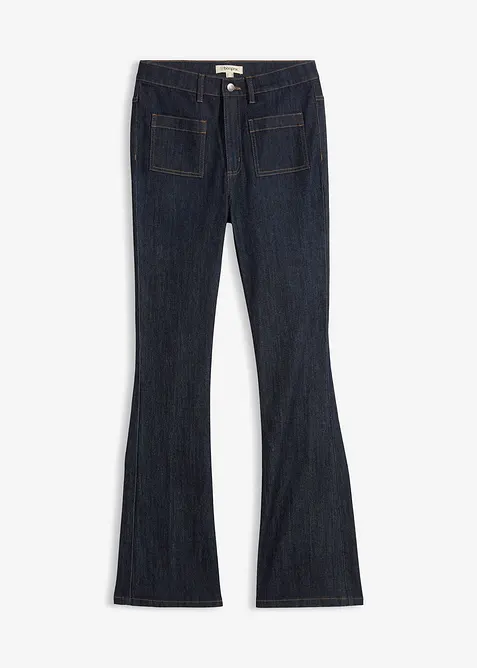 Bootcut-Jeans High Waist, Bequembund, bonprix