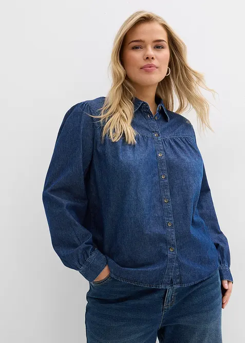 Blouse en jean, bonprix