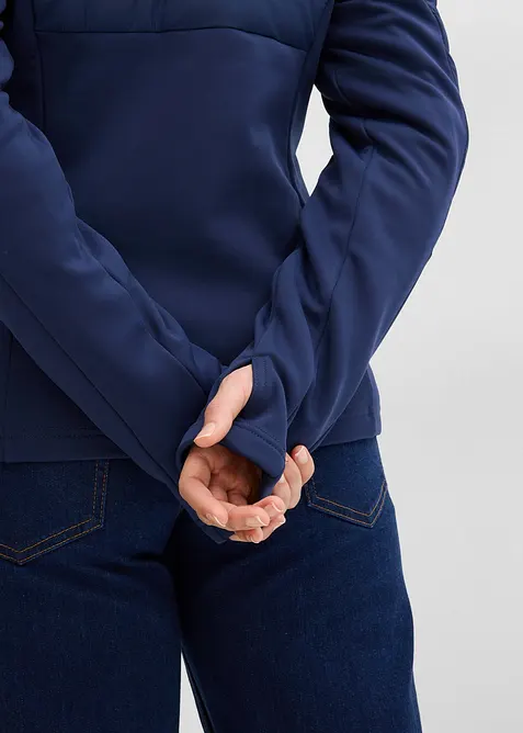 Veste matelass&eacute;e d&eacute;perlante avec softshell, bonprix