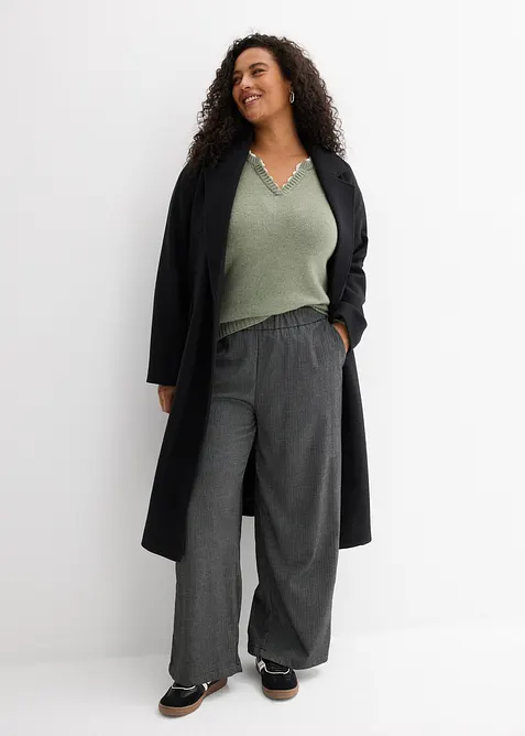 Pullover mit Spitzeneinsatz, bonprix