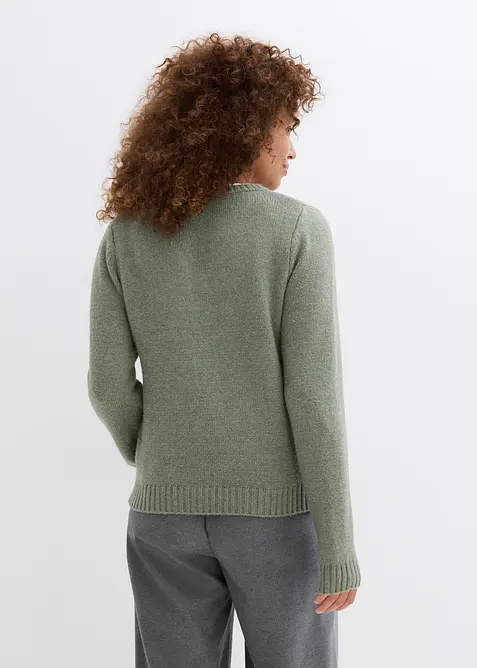 Pullover mit Spitzeneinsatz, bonprix