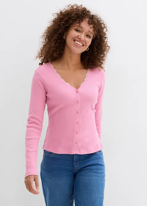 2-in-1-Shirt aus reiner Baumwolle, bonprix