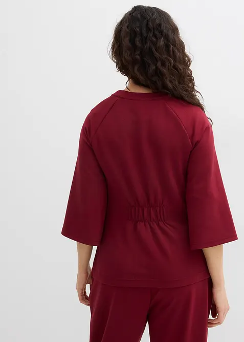 T-shirt boxy en mati&egrave;re n&eacute;opr&egrave;ne avec empi&egrave;cment &eacute;lastique, bonprix