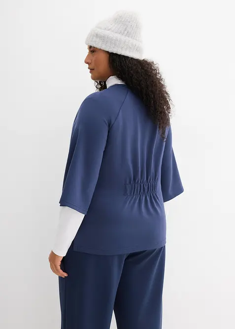 T-shirt en mati&egrave;re n&eacute;opr&egrave;ne avec empi&egrave;cement &eacute;lastique, bonprix