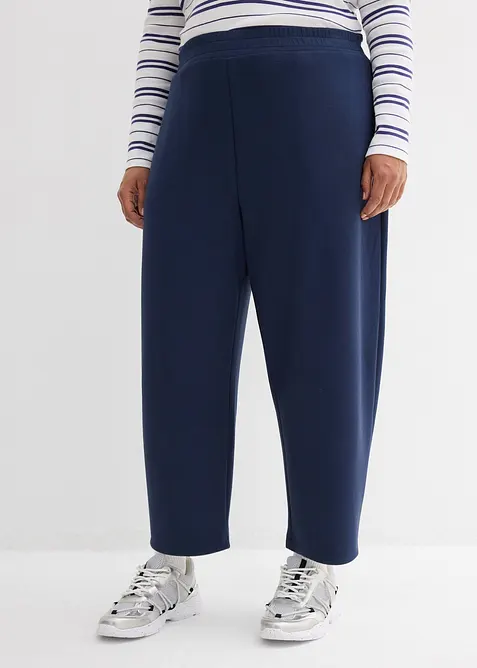 Pantalon barrel en jersey n&eacute;opr&egrave;ne, bonprix