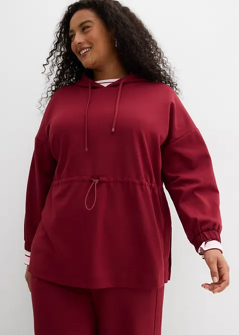 Sweat-shirt long en mati&egrave;re n&eacute;opr&egrave;ne douce, bonprix