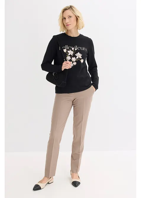 Langarmshirt mit Bio-Baumwolle, bonprix