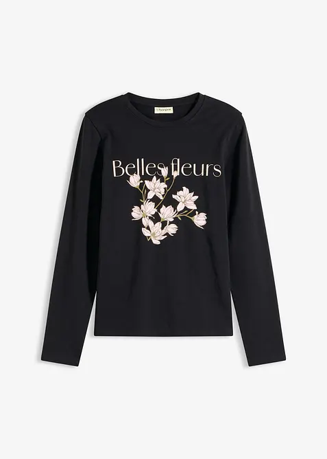 Langarmshirt mit Bio-Baumwolle, bonprix