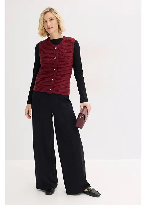 Gilet sans manches en maille, bonprix