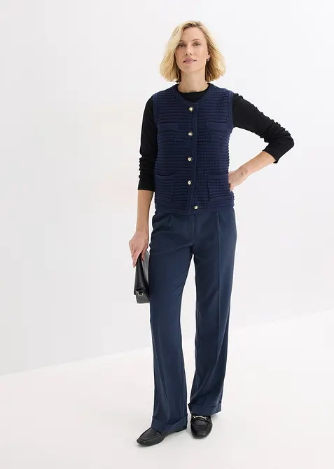 Gilet sans manches en maille, bonprix