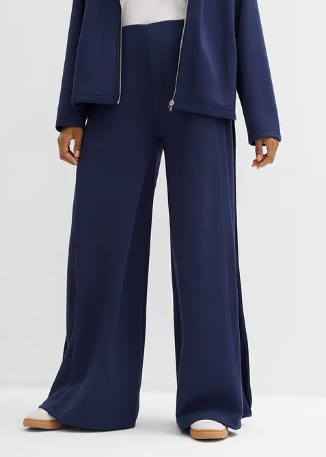 Pantalon ample &agrave; pli sur le c&ocirc;t&eacute;, bonprix