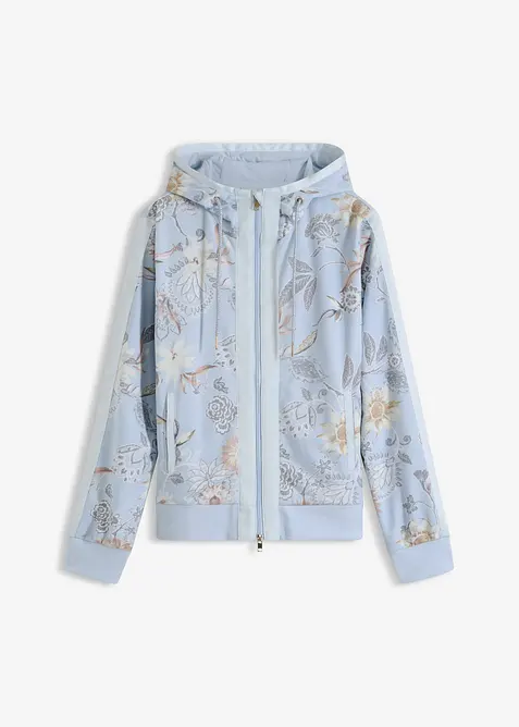 Sweat zipp&eacute; &agrave; imprim&eacute;, bonprix