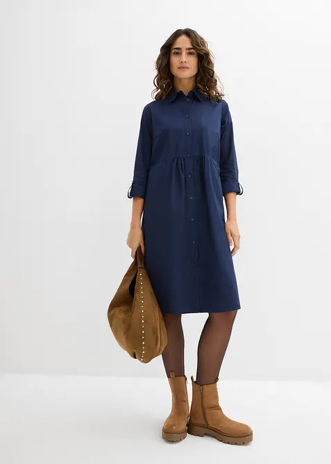 Robe-chemise 100% coton, bonprix