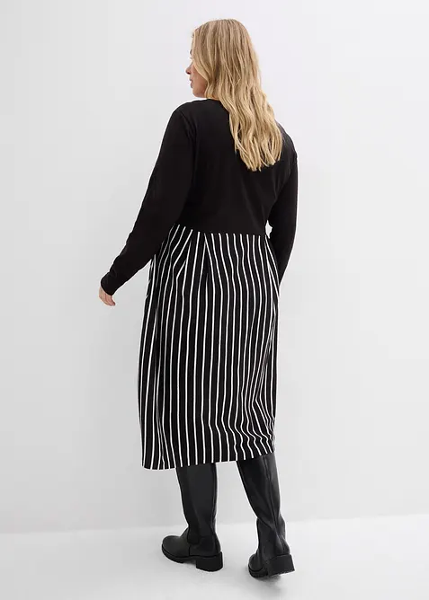 Baumwoll-Jerseykleid, Midil&auml;nge, bonprix