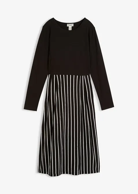 Robe en jersey coton, longueur midi, bonprix