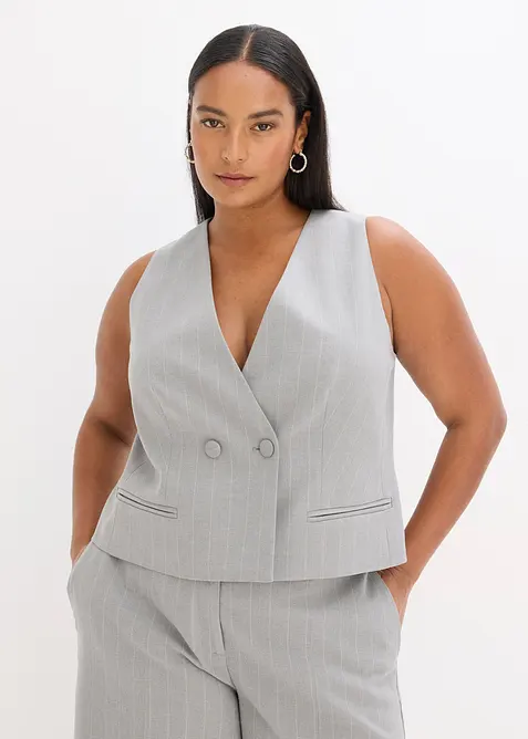 Nadelstreifen Anzugweste, bonprix