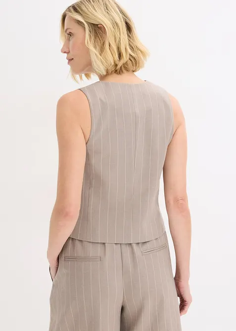 Nadelstreifen Anzugweste, bonprix