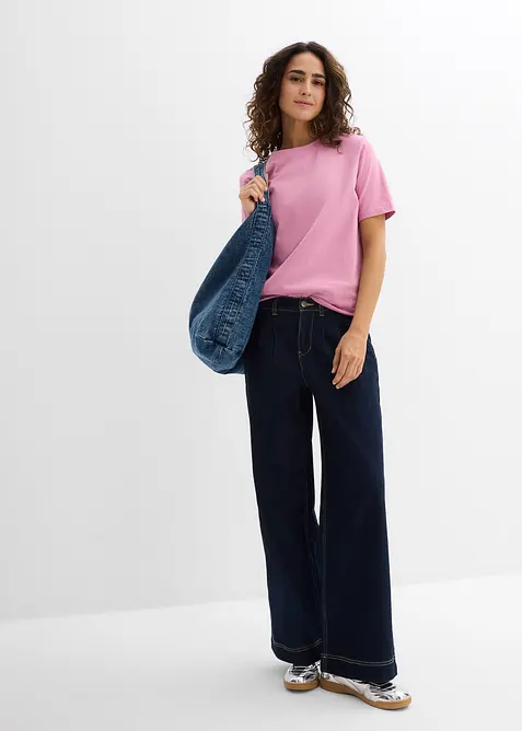 Longshirt aus reiner Bio-Baumwolle (2er Pack), bonprix