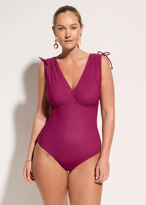 Maillot sculptant &agrave; larges bretelles, maintien l&eacute;ger, bonprix