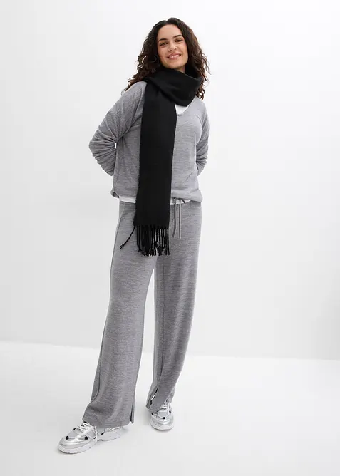 Jersey-Hose in Strickoptik, bonprix