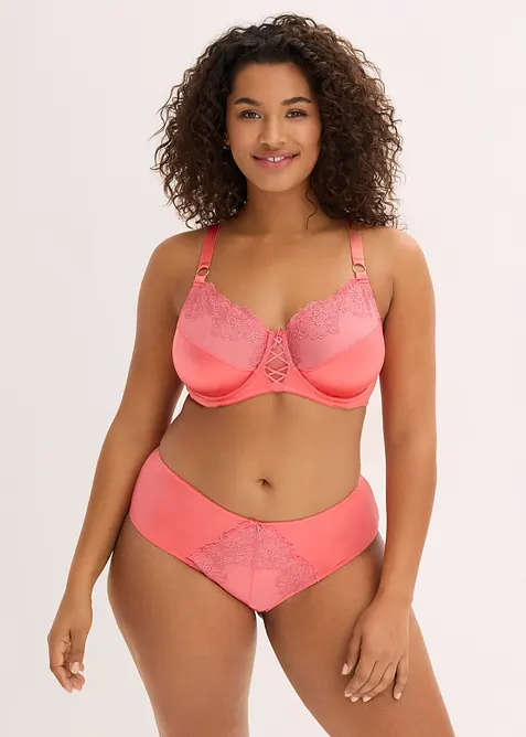 Soutien-gorge &agrave; armatures avec broderie florale et brillante, bonprix