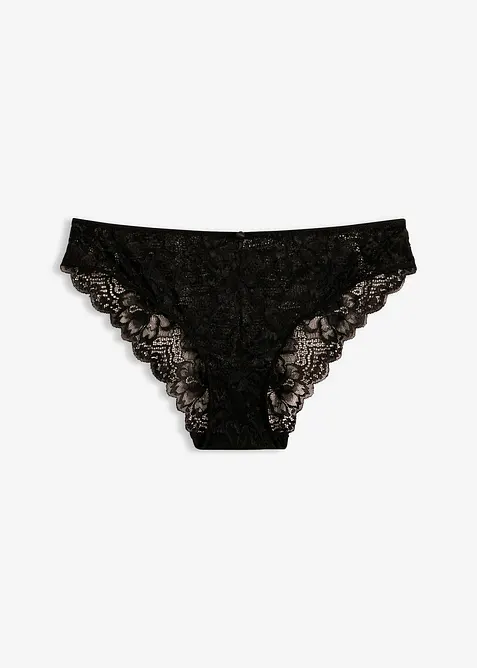 Slip &agrave; dentelle florale, bonprix