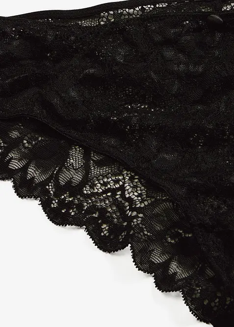 Slip &agrave; dentelle florale, bonprix