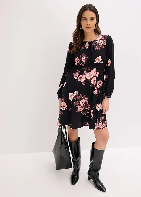 Robe &eacute;l&eacute;gante en viscose, bonprix