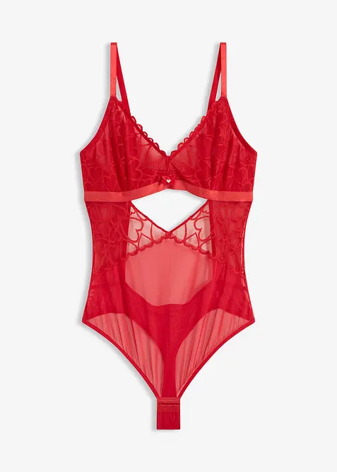 Body-string &agrave; dentelle c&oelig;urs, bonprix