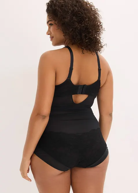 Body sculptant avec dentelle, maintien l&eacute;ger, bonprix