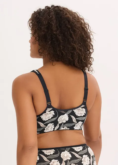 Vorderverschluss-BH ohne B&uuml;gel ​mit Bio-Baumwolle (2er Pack), bonprix