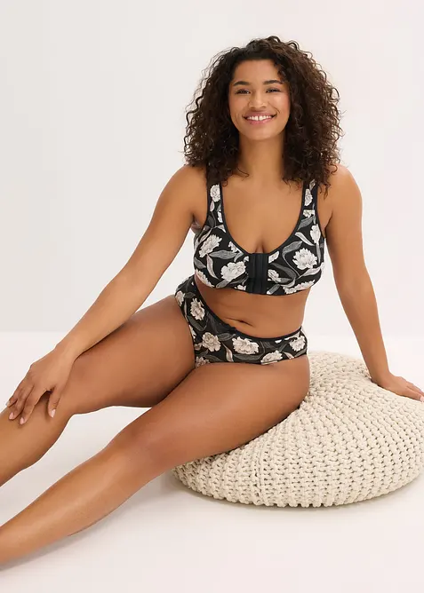 Vorderverschluss-BH ohne B&uuml;gel ​mit Bio-Baumwolle (2er Pack), bonprix