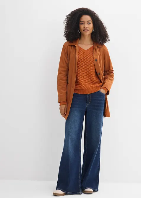 Pull en coton m&eacute;lang&eacute;, bonprix