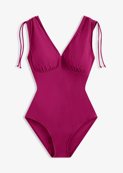 Maillot sculptant &agrave; larges bretelles, maintien l&eacute;ger, bonprix