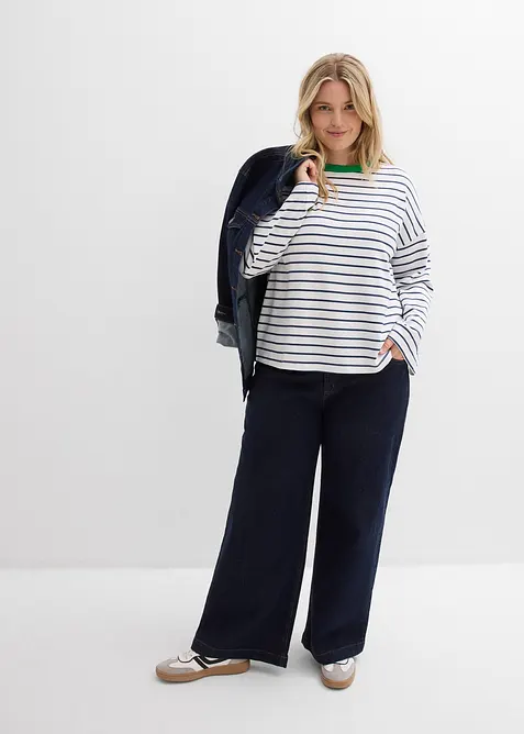 T-shirt manches longues 100% coton, bonprix