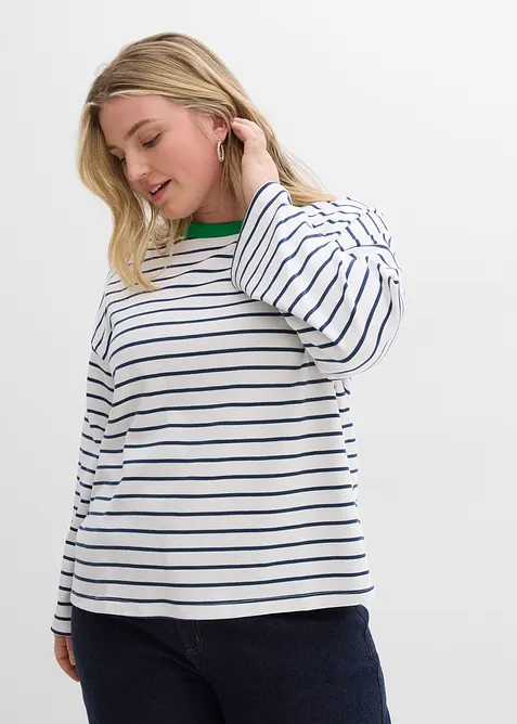 T-shirt manches longues 100% coton, bonprix