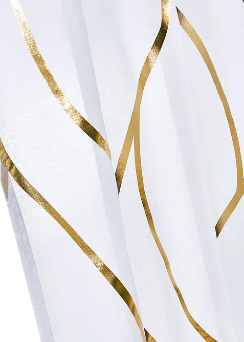 Voilage transparent &agrave; imprim&eacute; brillant (1 pce), bonprix