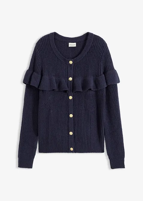 Feinstrickjacke aus Baumwoll-Mix, bonprix