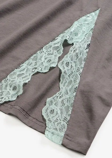 Nachthemd mit Viskose und Spitze, bonprix