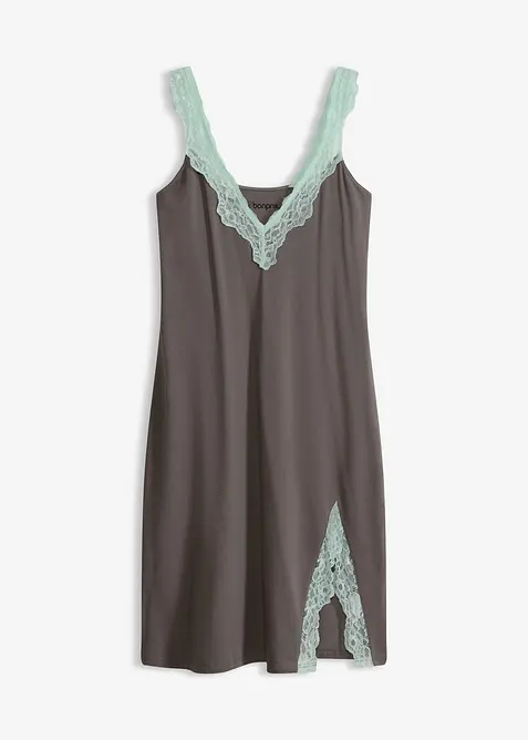 Nachthemd mit Viskose und Spitze, bonprix