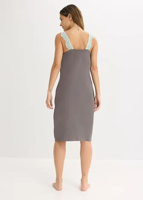 Nachthemd mit Viskose und Spitze, bonprix