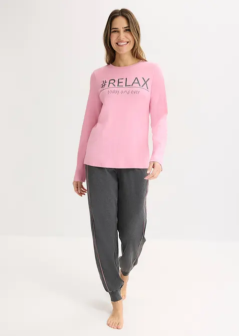 Pyjama aus weicher Baumwolle, bonprix