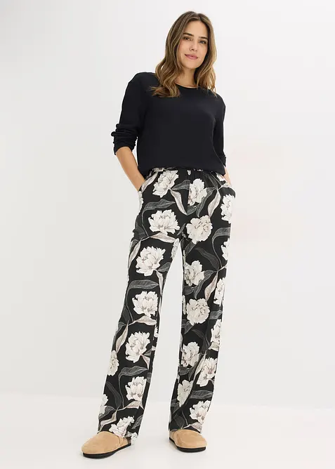 Pyjama &eacute;vas&eacute; avec viscose, bonprix