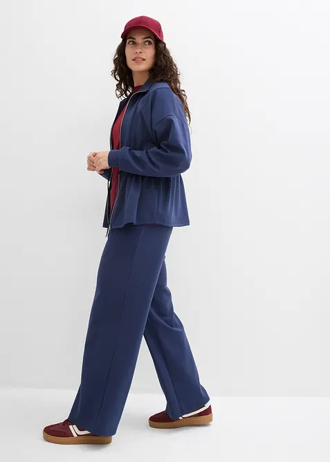 Sweat zipp&eacute; en mati&egrave;re n&eacute;opr&egrave;ne douce, bonprix